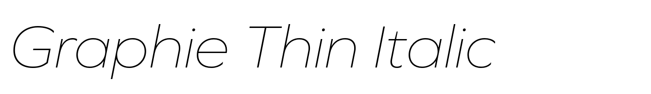 Graphie Thin Italic